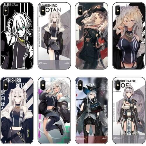 Shishiro Botan Hololive Transparent Phone Case For iPhone 12 11 Pro Max Mini XS Max XR X 8 7 Plus 6 6S Plus 5 5S SE 2020