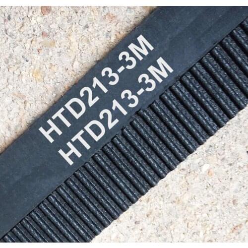 10 p 213 HTD3M timing belt length 213mm width 9mm 71 teeth rubber closed-loop 213-3M-9 S3M 3M 9 pulley for CNC machine