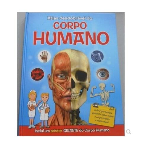 Parent Child Kids Portuguese Book Early Education Cute Picture Human Body Knowledge Hardcover Libros Book Age 8 up