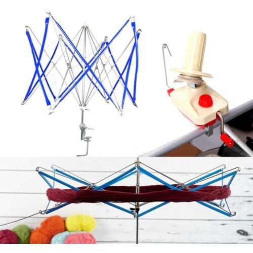 Hand Operated Wool Winder Holder String Ball Coiler for Yarn Fiber Winding Machine Yarn Fiber Winder Machine Sewing Accessories