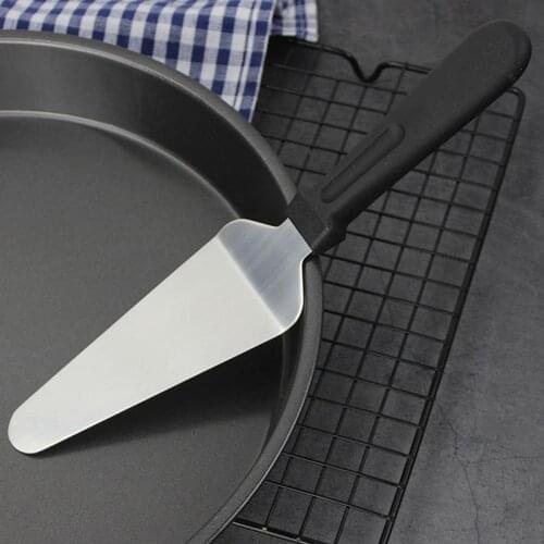 Stainless Steel Pizza Server Creative Plastic Handle Pizza Server Professional Pie Cutter Server Cake Server Kitchen Bakeware