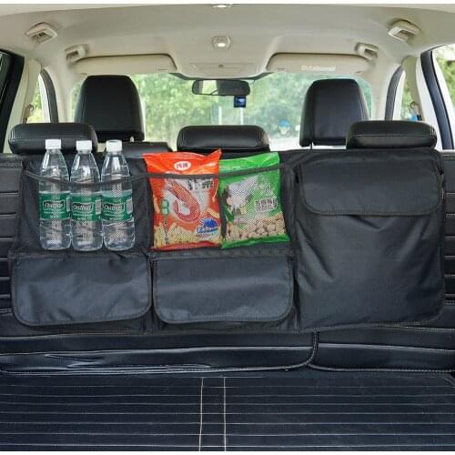 Car Trunks Storage Bag Large Container Bags SUV Auto Back Seat Organizer With Durable Pockets