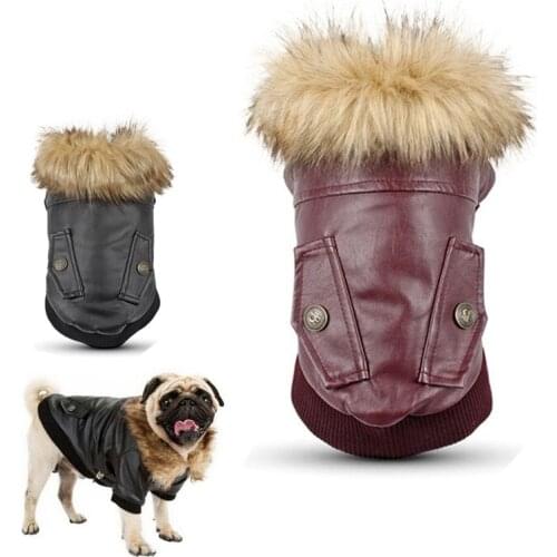 Warm Small Dog Clothes Winter Dog Coat Jacket Puppy Outfits For Chihuahua Dog Winter Pets Clothing Reflective Jumpsuit Snowsuit