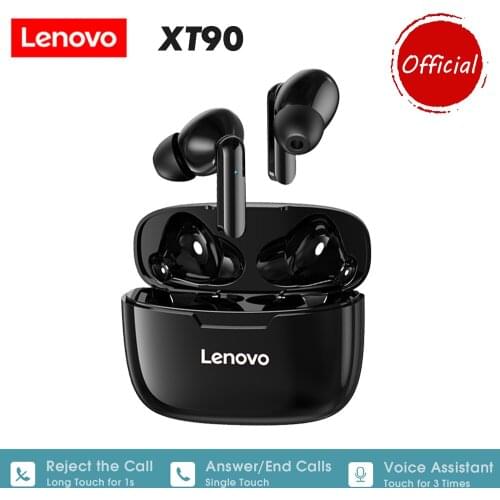Lenovo XT90 TWS Earbuds Bluetooth 5.0 True Wireless Headphones Touch Control Sweatproof Sport Headset In-ear Earphones with Mic