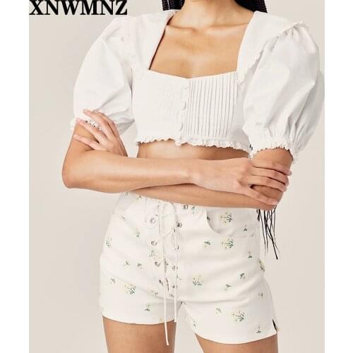 Женские короткие рубашки XNWMNZ China At AliExpress