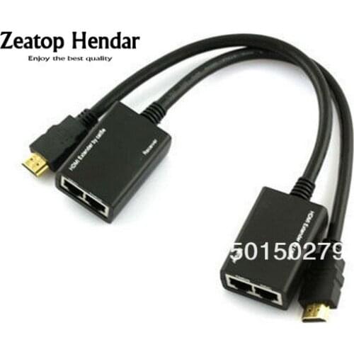 1Pair HDMI EXTENDER 30M 3D 1080P Cat5e cat6 Lan cable Network HDTV Adapter