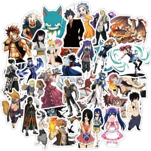 10/30/50pcs/pack Japanese Anime FAIRY TAIL Hot Sale Stickers For Furniture Wall Desk DIY Chair Toy Car Trunk Computer Motorcycle