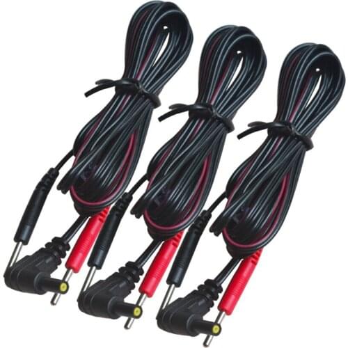 10Pcs/Pack Replacement Electrode Lead Wires Connect Cables Pin 2mm For TENS 7000 And TENS Electronic Therapy Massage Machines