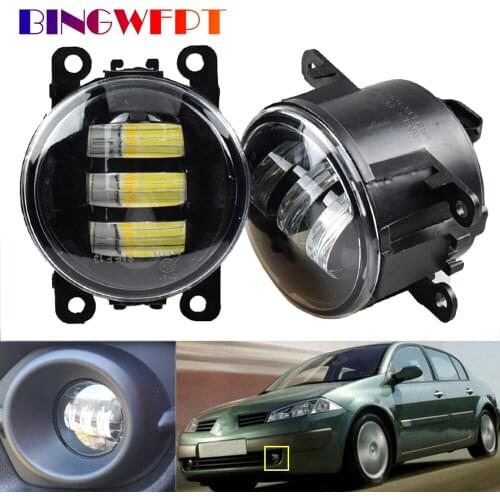 2pcs LED Fog Light For Renault Megane 2 II 3 III 2002-2015 For Dacia Logan Sandero Duster 2004-2015