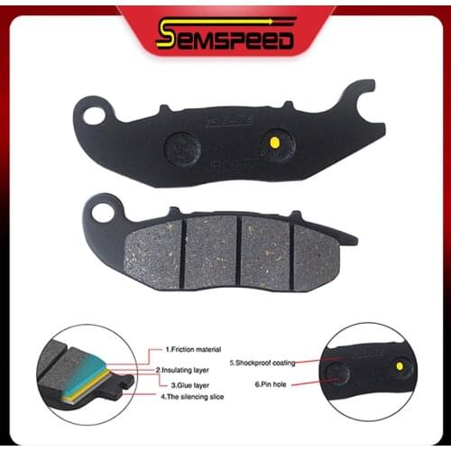 SEMSPEED Motorcycle Accessories Brake Caliper Disc Pad Front Brake Pads Fits For Honda ADV 150 adv150 2019 2020 2021