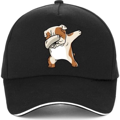 French Bulldog Funny Dabbing Cream French Bulldog Dog baseball cap dabbing Cartoon printing dad Hat Hip Hop snapback hat gorras