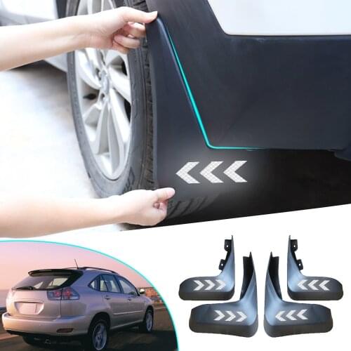 Car Front Rear Fender For Lexus RX RX330 RX350 RX400h 2005 2006 2007 2008 Splash Guards Mud Reflective Warning Flaps Mudguards