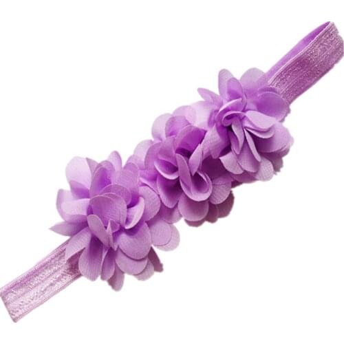 Children cute DIY chiffon flower cute elastic baby hairband for baby bow headband hair accessories