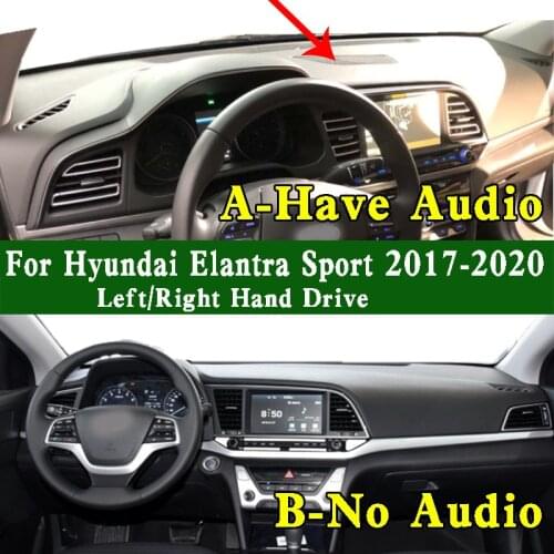 Fits Hyundai Elantra sport MK6 SE GT SEL IVT MSRP 2017 2018 2019 2020 Dashmat Dashboard Cover Protective Pad Dash Mat Carpet