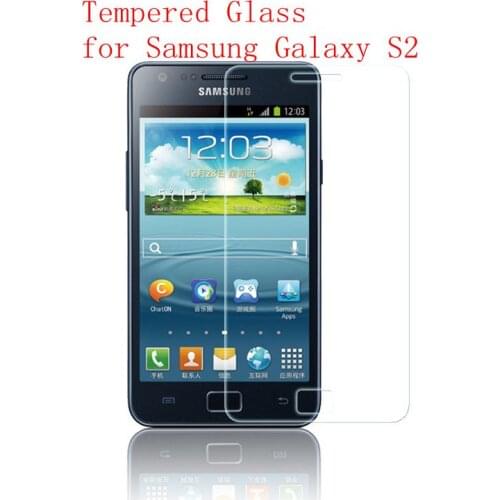For Samsung S2 Screen Protector Protective Film Tempered Glass for Galaxy GT i9100 S II S2 plus GT-i9100 9100 Case cover