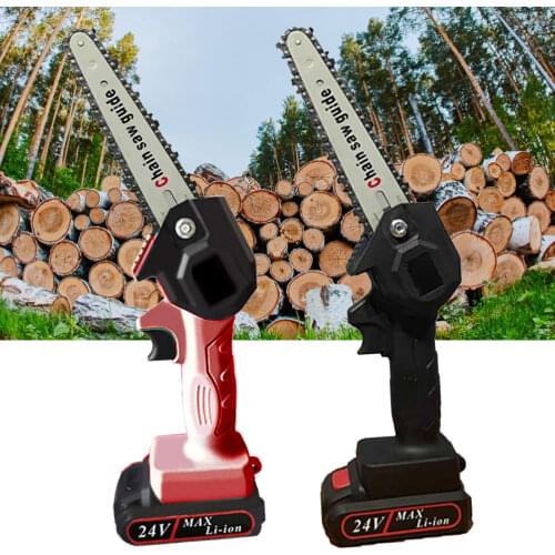 Electric Saw Chainsaw 24V For Woodworking Garden Tools With Batterys Chain Saws Wood Cutters Electric Cordless Chain Saw Tool