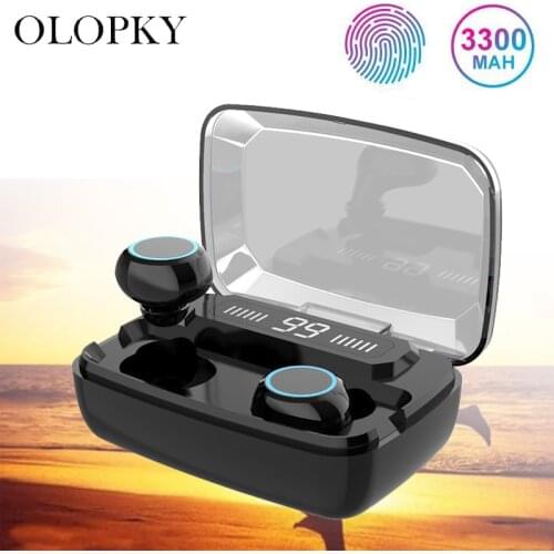 New Wireless Headphones Bluetooth 5.0 Earphone TWS HIFI Mini In-ear Sports Running Headset Support iOS/Android Phones HD Call