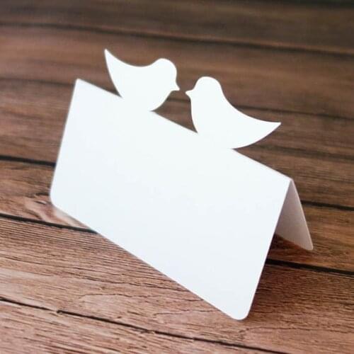 LOVE BIRDS design wedding Place Cards baby shower party table number Card birthday Seating escort marker choose colors