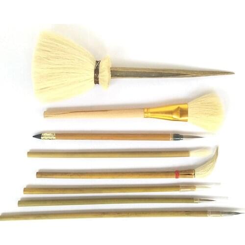 Writing Brush Pottery Tools Painting Painted Hook Pen Dust Hydration Ceramic Clay Polymer Tool