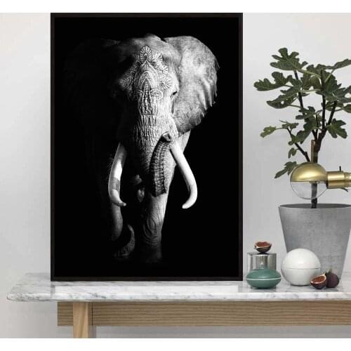Dark Animals Nordic Wall Art Paint Wall Decor Canvas Prints Canvas Art Poster Oil Paintings No Frame