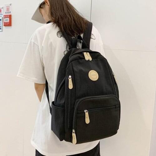 New Women Backpack Nylon Waterproof School Bag For Teenage Girls Large Capacity Female Backpacks Wild Fashion Women Bags Travel