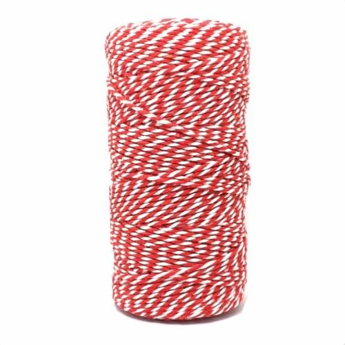 NEW 8ply 1MM~1.5MM Cotton Bakers Twine Mix (100yard/spool) Bakers Twine Gift Packing RED Twine for Crafting MS-RED