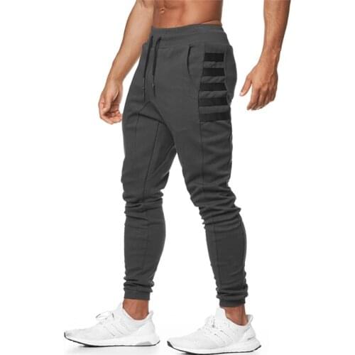 NEW Mens Joggers Casual Pants Fitness Men Sportswear Tracksuit Bottoms Skinny Sweatpants Trousers Black Gyms Jogger Track Pants