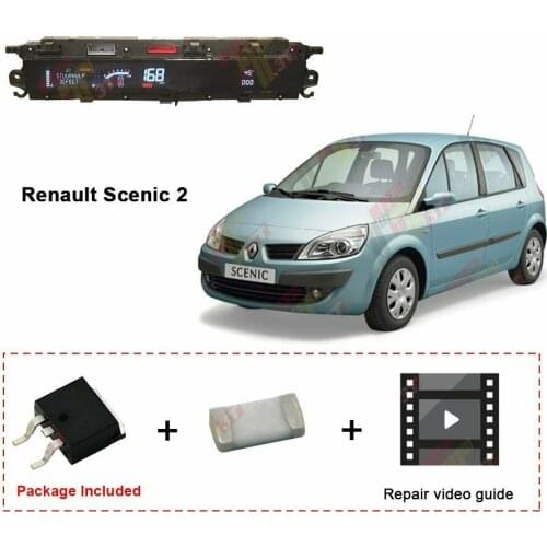 Digital LCD Display Mosfet Repair Kit For Renault Scenic 2 Dash Instrument Cluster