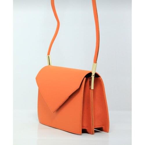 2021 New Fashion Women Arm Sling Double Compartment Envelope Model Shoulder Bag Satchels Spring Summer Red Pink Orange Yellow