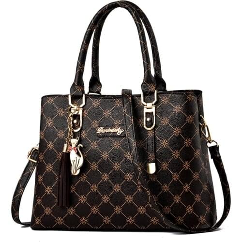 Vintage PU Leather Ladies HandBags Women Messenger Bags TotesTassel Designer Crossbody Shoulder Bag Boston Hand Bags Hot Sale