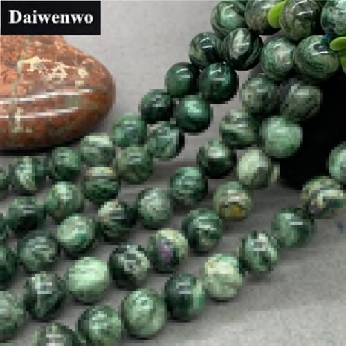 Green Lepidolite Beads 6-12mm Round Natural Stone Loose DIY for Bracelet Jewelry