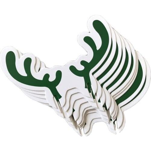 10Pcs Christmas Cup Card Christmas Decorations Santa Hat Wine Glass Decor Merry Christmas Ornament For New Year Party Supplies