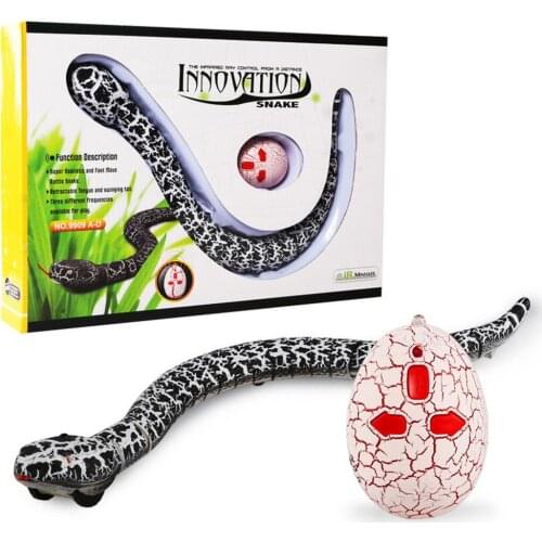 16 Inch Remote Control Snake RC Snake Cat Toy And Egg Rattlesnake Animal Trick Terrifying Mischief Kids Toys Funny Novelty Gift