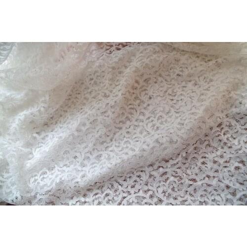 3 yard Off White Chantilly Lace Fabric With Jacquard Floral Elegant Lace Fabric Wedding Decors