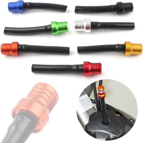 7Pcs/Set CNC Gas Fuel Tank Cap Valve Vent Hose Tube for ATV Dirt Bike Pit Quad for Honda CRF XR CR for Yamaha Off-road Motorbike