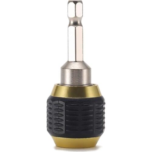Keyless Drill Chuck Adapter, Drill Chuck Replacement Pop Off Quick Change For 1/4 Hexagon Shank About 6.3mm