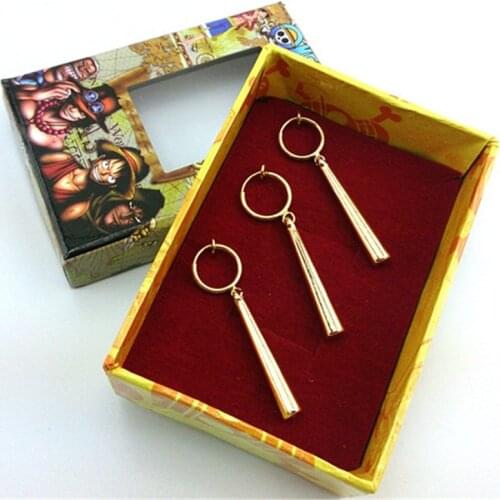Anime ONE PIECE Roronoa Zoro Earrings Pendant Ear Clip Earbob Eardrop Halloween Cosplay Props Ear Clip Gifts New