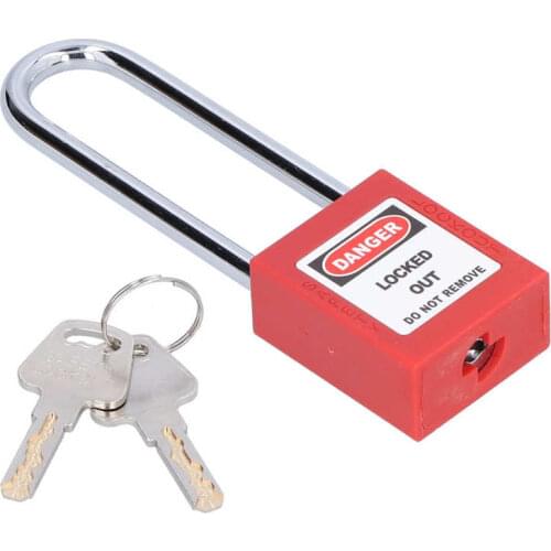 Safety lock anti theft lock Industrial Safety Padlock 3in Steel Beam Corrosion Resistant Engineering Isolation Lock with 2