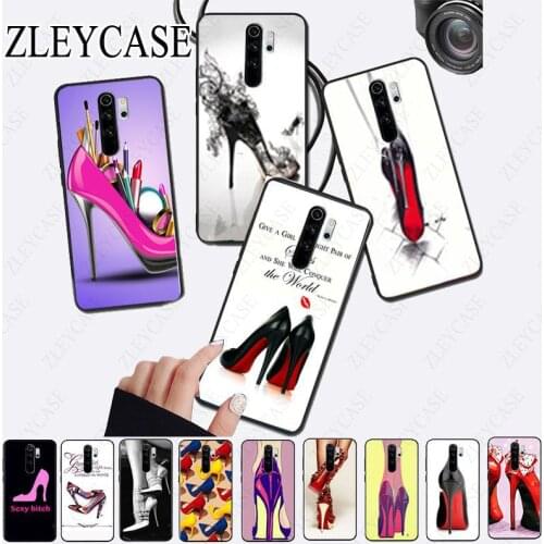 High heel shoes Phone Case cover Shell for redmi note8pro note7 note5 note6pro 7 7A 8 8A Note8T note9s note9pro Coque Shell