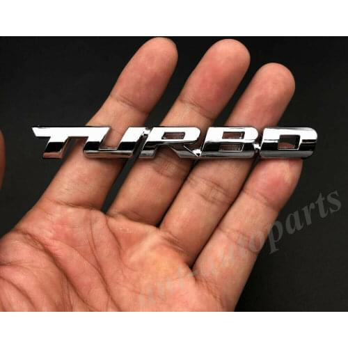 Chrome Metal Turbo T Car Auto Trunk Rear Tailgate Emblem Badge Decals Sticker