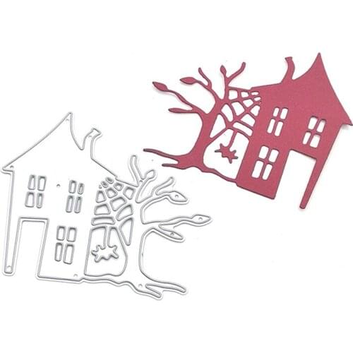 Julyarts Old House Tree New Cutting Dies Moldes For Scrapbooking DIY Paper/photo Cards New Design Dies