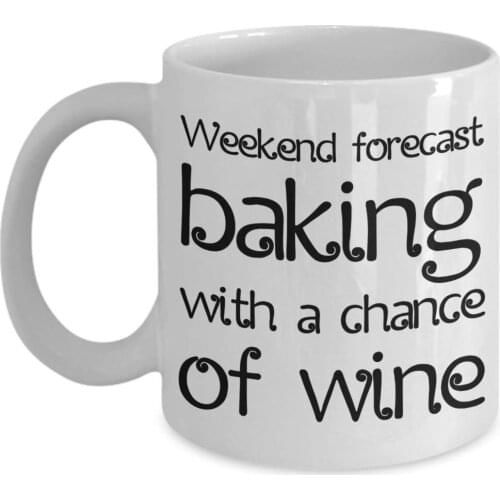 Bakers Wine Drinkers Coffee Mug (11 oz, White)