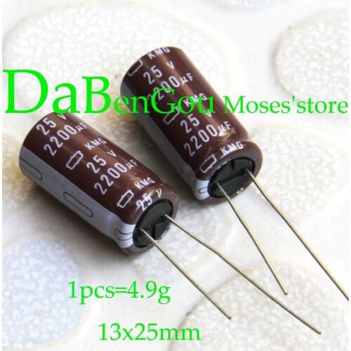 25v 2200uf 100% Original NCC KY KZH KZE KMG KMQ KYA Electrolytic Capacitance Capacitor Radial 13x25mm