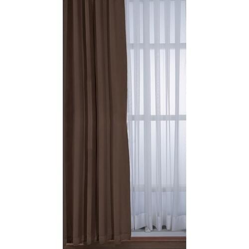 Crown Blackout Backdrop Curtain Ekstraforlu Straight Seam-Coffee