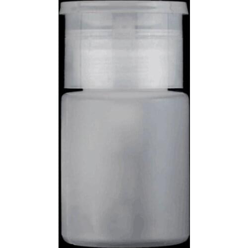 Hot Sales 120ml Push Down Empty Pump Dispenser For Nail Polish Remover Alcohol Clear Bottle