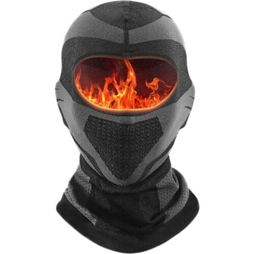 Q1QA Men Women Winter Autumn Balaclava Ski Face Mask Hat Windproof Warm Plush Lined Motorcycle Neck Warmer Gaiter Hood Earflap