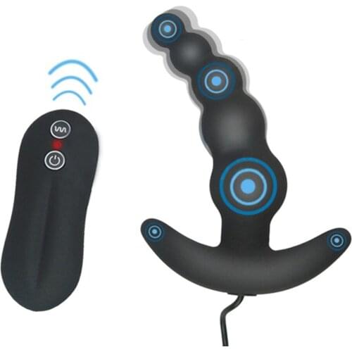 Male Prostate Massager Anus Beads Anal butt plug Adult Sex toys Anal Vibrator for Women for Man 10 speed Silicone Anal sex toys