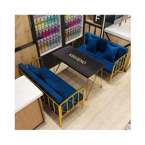 Nordic minimalist modern industrial style Loft tieyi sofa tea table table chair combination dessert shop coffee shop clothing st