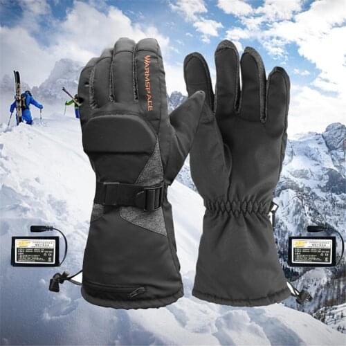 Motorcycle Heated Gloves 3.7V/3600mAh Lithium Battery Waterproof Warm Keeping Thermal Heat Gloves For Winter Skiing Riding Sport