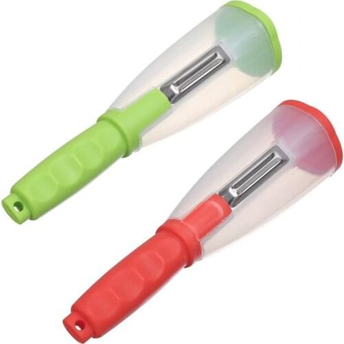 Practical Fruit Peeliing MMachine Vegetable Peelers Fruit Zesters With Apple Peel Holder Box Creative Home Kitchen Gadgets Tools